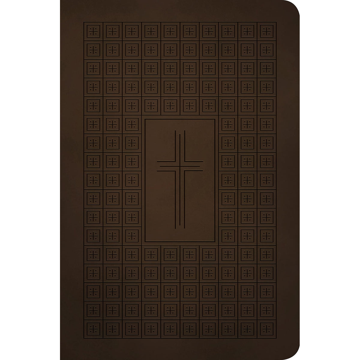 NLT Filament Premium Value Thinline Bible, Dark Brown Cross (Imitation Leather)