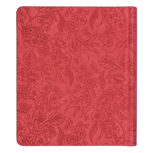 NLT Inspire Faith Filament Bible Coral Blooms (Imitation Leather)