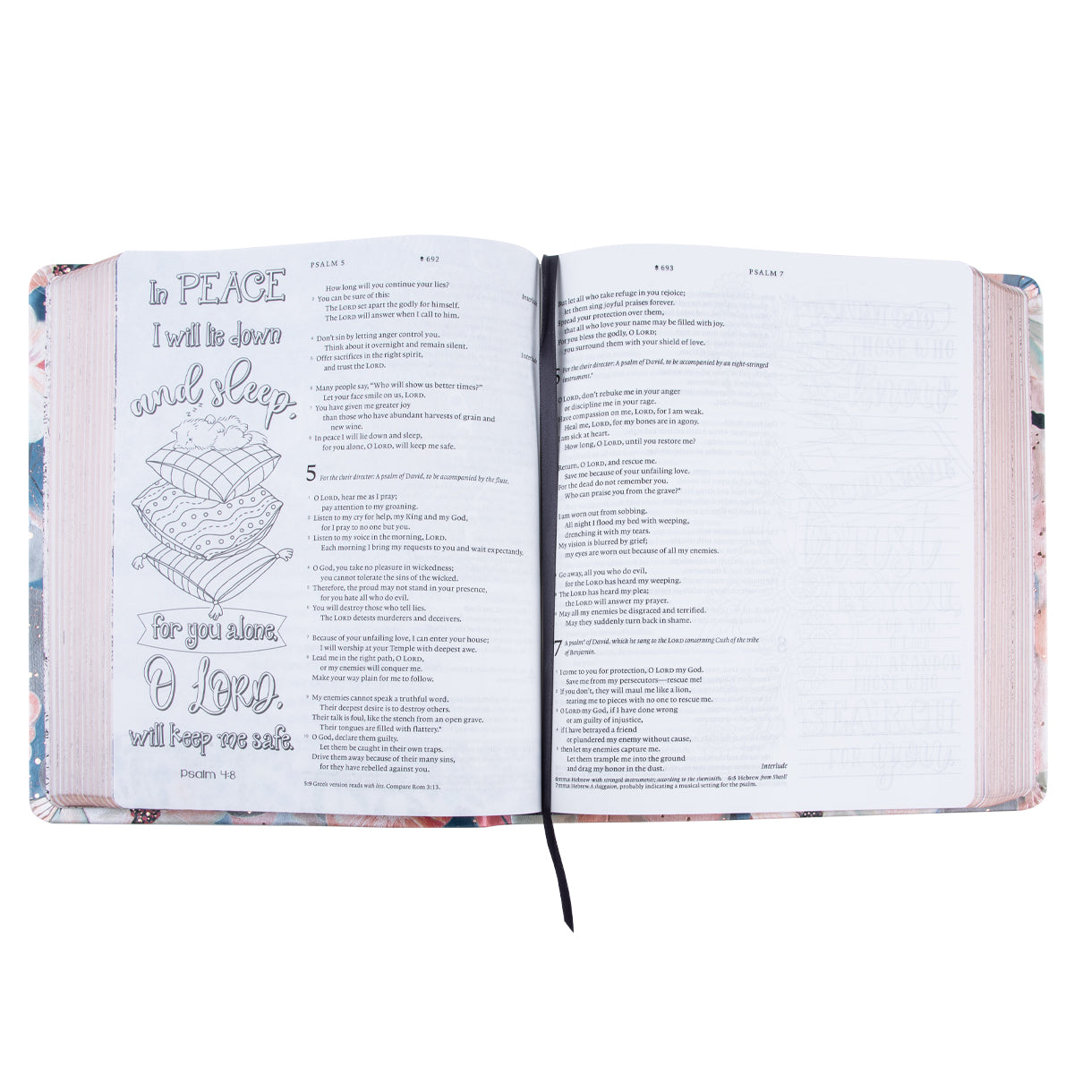 NLT Inspire Faith Filament Bible Watercolor Garden (Imitation Leather)