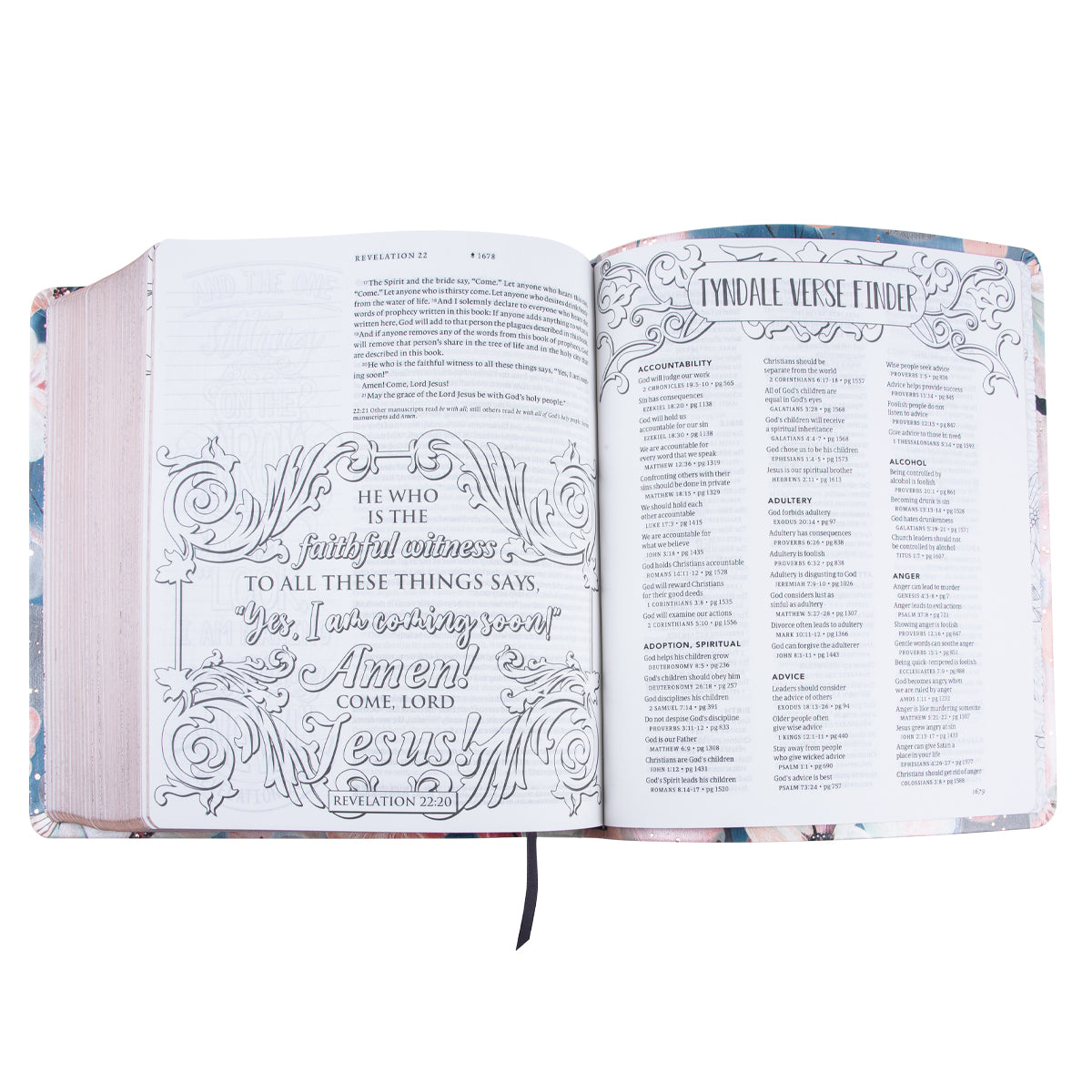 NLT Inspire Faith Filament Bible Watercolor Garden (Imitation Leather)