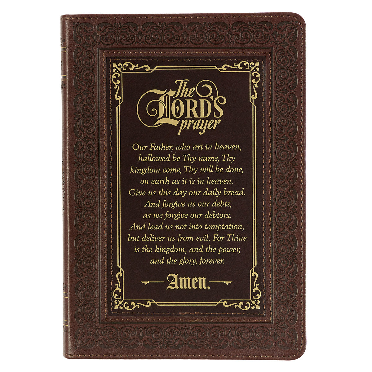 The Lord's Prayer Matthew 6:9-13 (Faux Leather Journal)