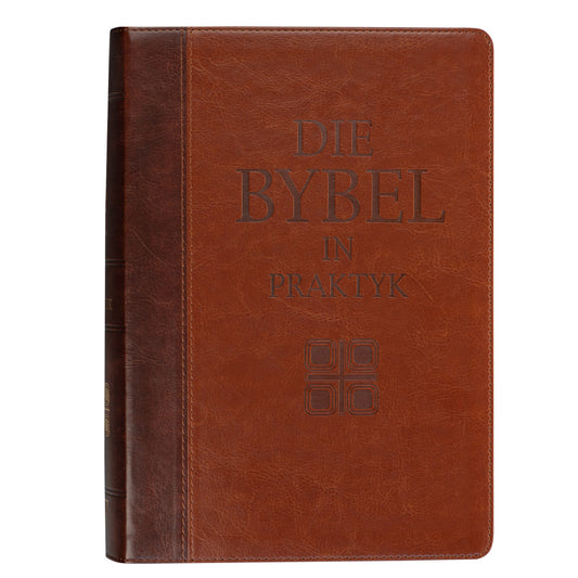 Bybel In Praktyk Met Duimgrepe Bruin (Kunsleer)