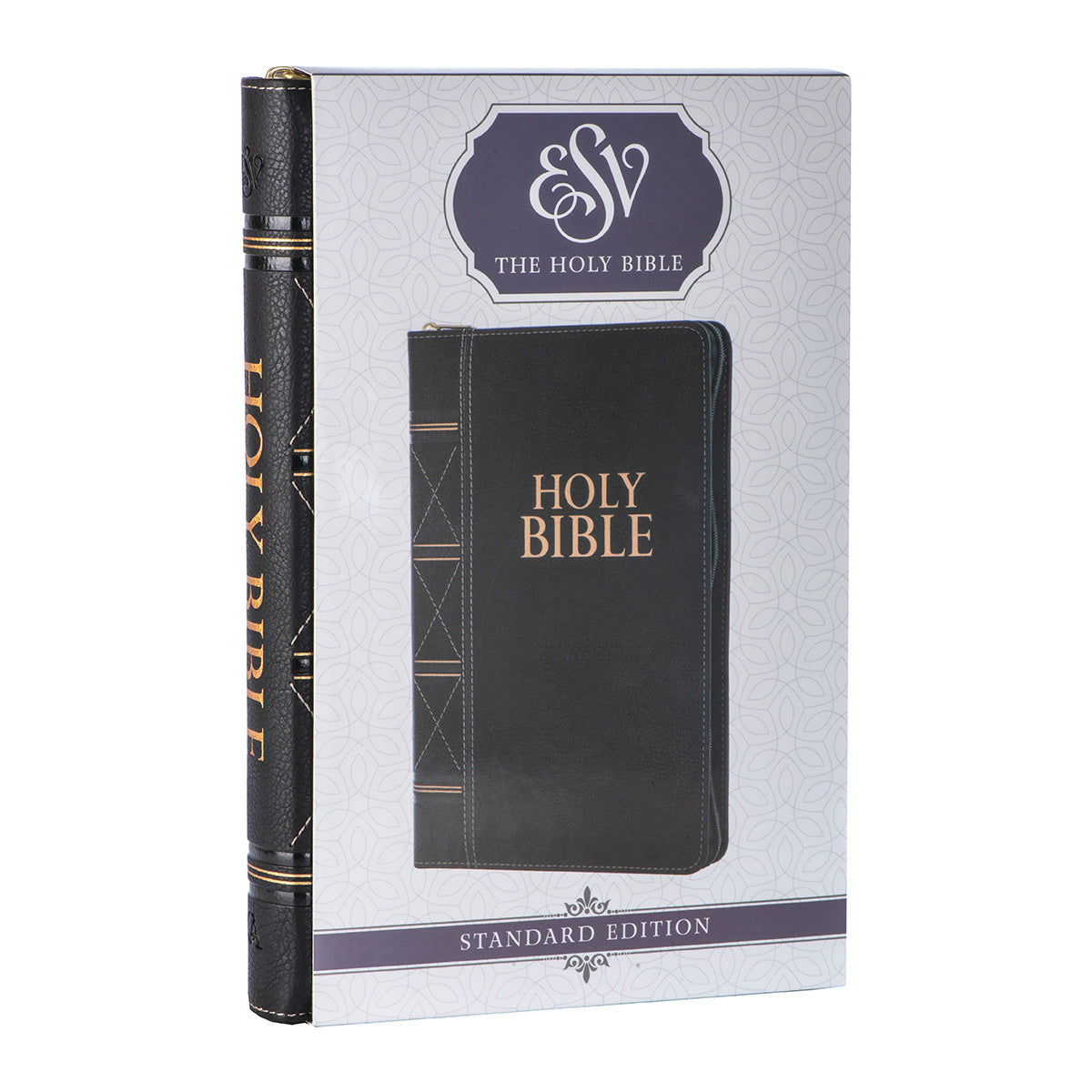 ESV Standard Thumb Indexed Bible With Zip Black