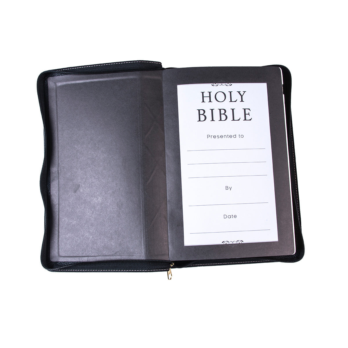 ESV Standard Thumb Indexed Bible With Zip Black