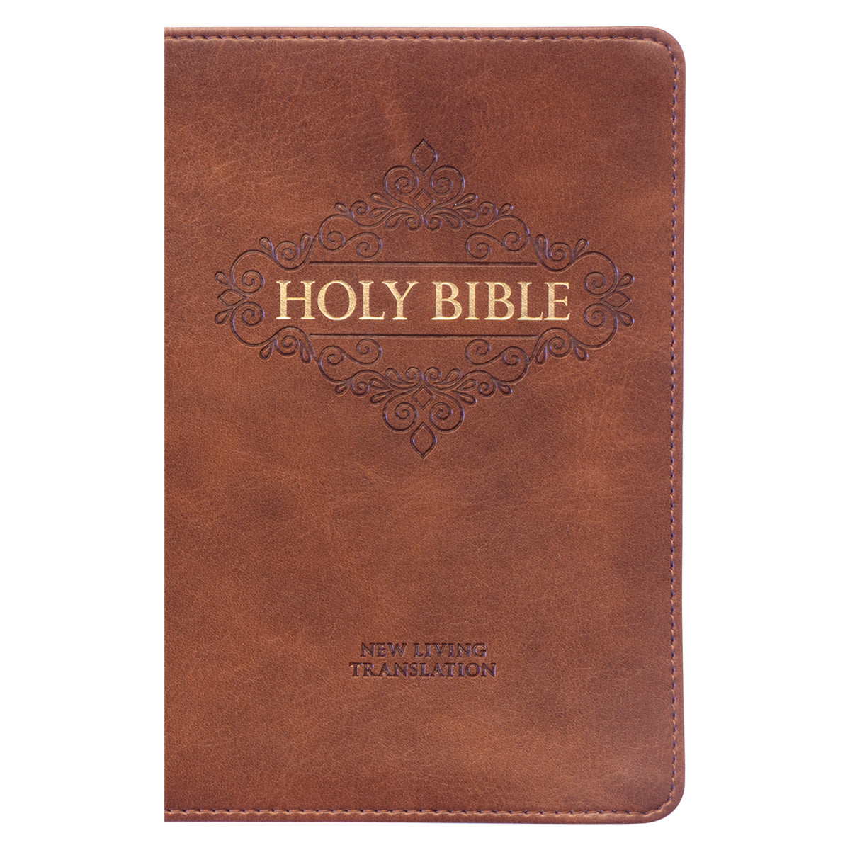 NLT Compact Bible With Zip Brown