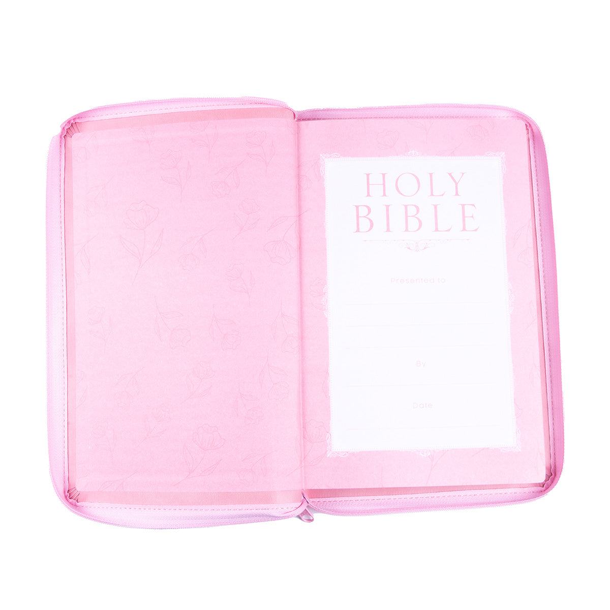 NLT Standard Bible Thumb Indexed With Zip Pink