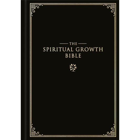 NLT The Spiritual Growth Bible Black (Hardcover)