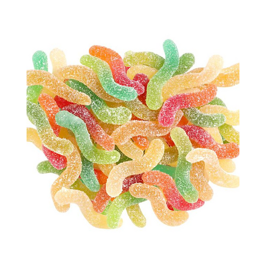 Cartoon Candy Sour Worms 125g