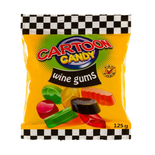 Cartoon Candy Wine Gums 125g