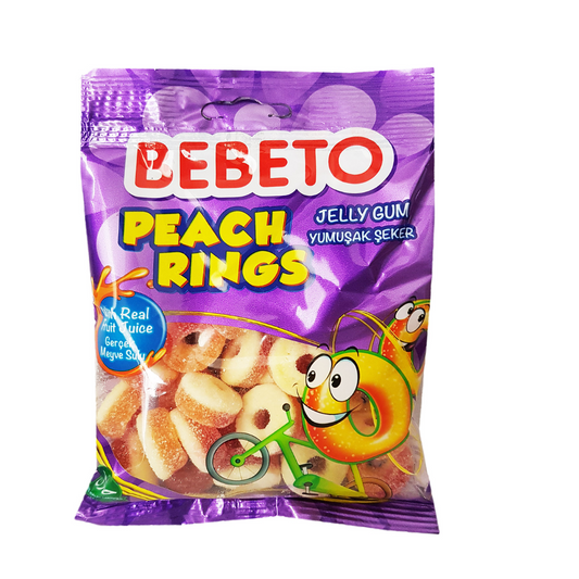 Bebeto Peach Rings 80g