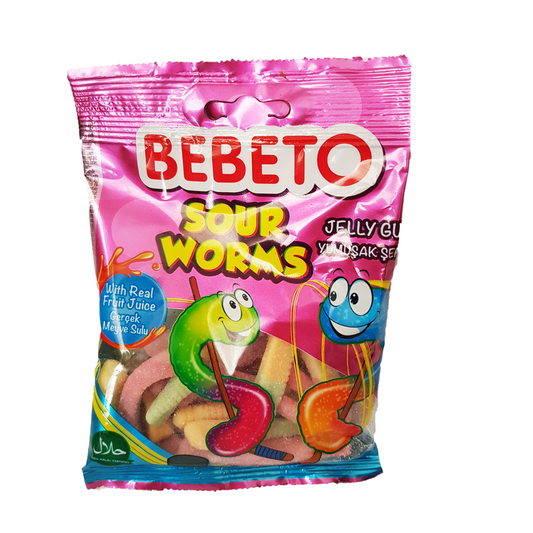 Bebeto Sour Worms 80g