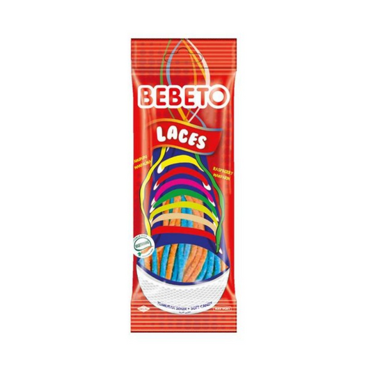 Bebeto Wacky Laces Blue Raspberry and Mandarin 75g