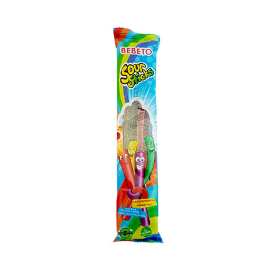 Bebeto Sour Sticks Rainbow Fruit 35g