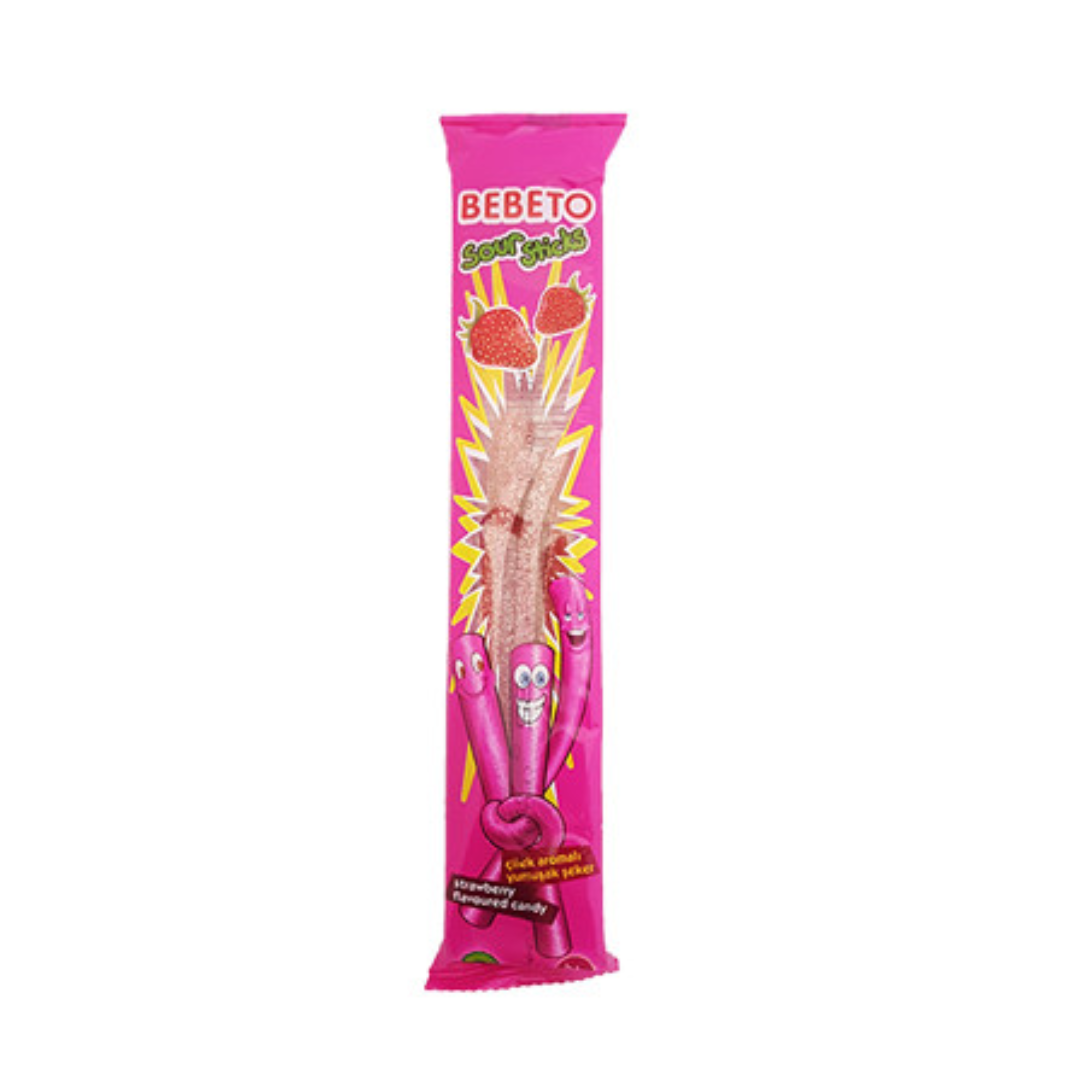 Bebeto Sour Sticks Strawberry 35g