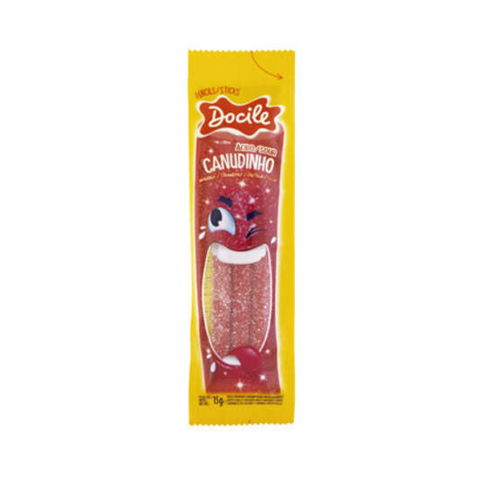 Docile Canudinho Sour Strawberry 15g