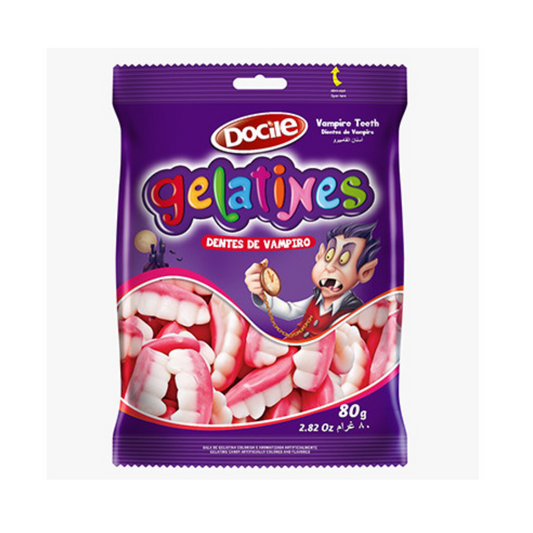 Docile Gelatines Vampire Teeth 80g