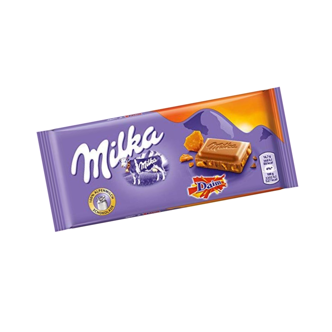 Milka Slabs Daim 100g