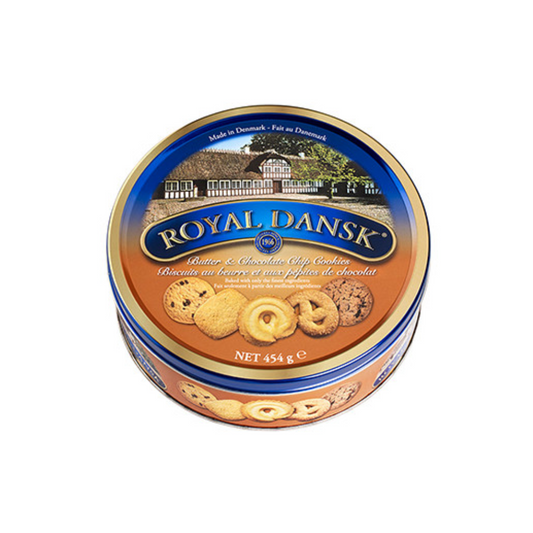 Royal Dansk Danish Tin Butter Chocolate Cookies 454g