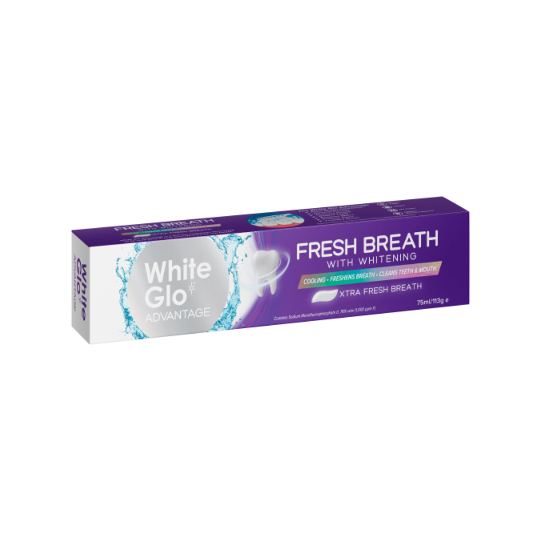 White Glo Advantage Toothpaste Fresh Breath 75ml