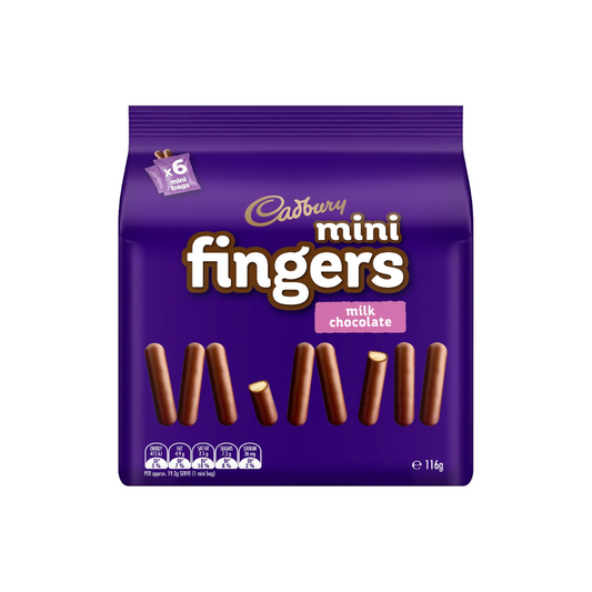 Cadbury Mini Fingers Milk Chocolate 116g