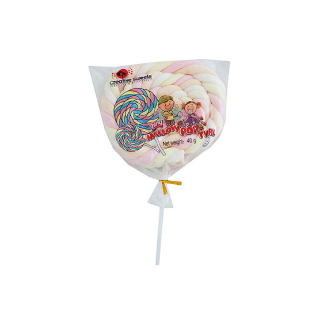 King Mallow Lollipop Twirl 40g