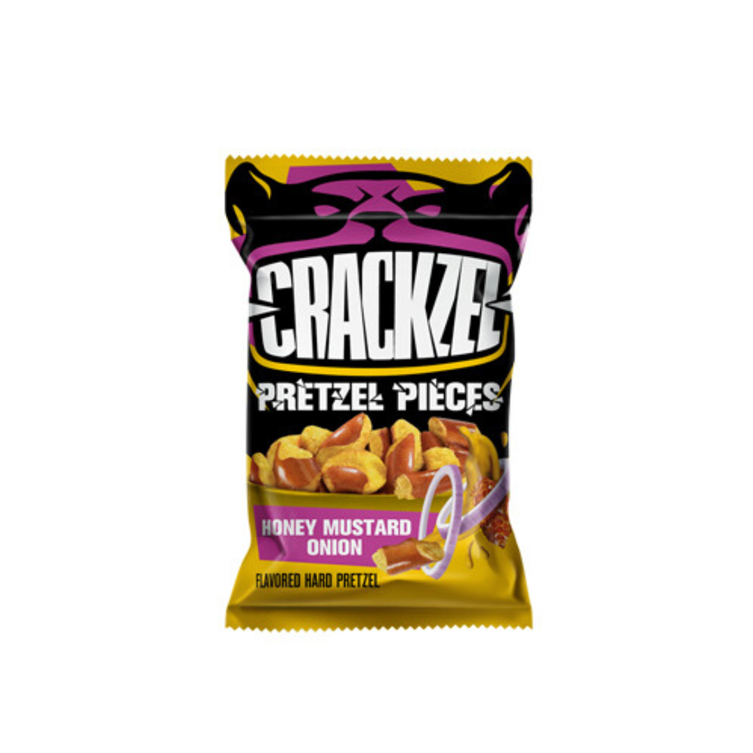 Crackzel Pretzel Pieces Honey & Mustard Onion 85g