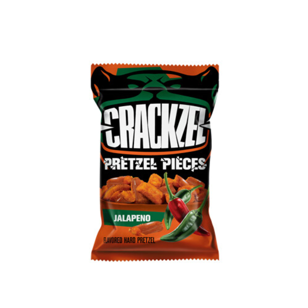 Crackzel Pretzel Pieces Jalapeno 85g