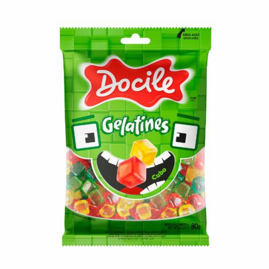 Docile Gelatines Cubes Fruit 80g