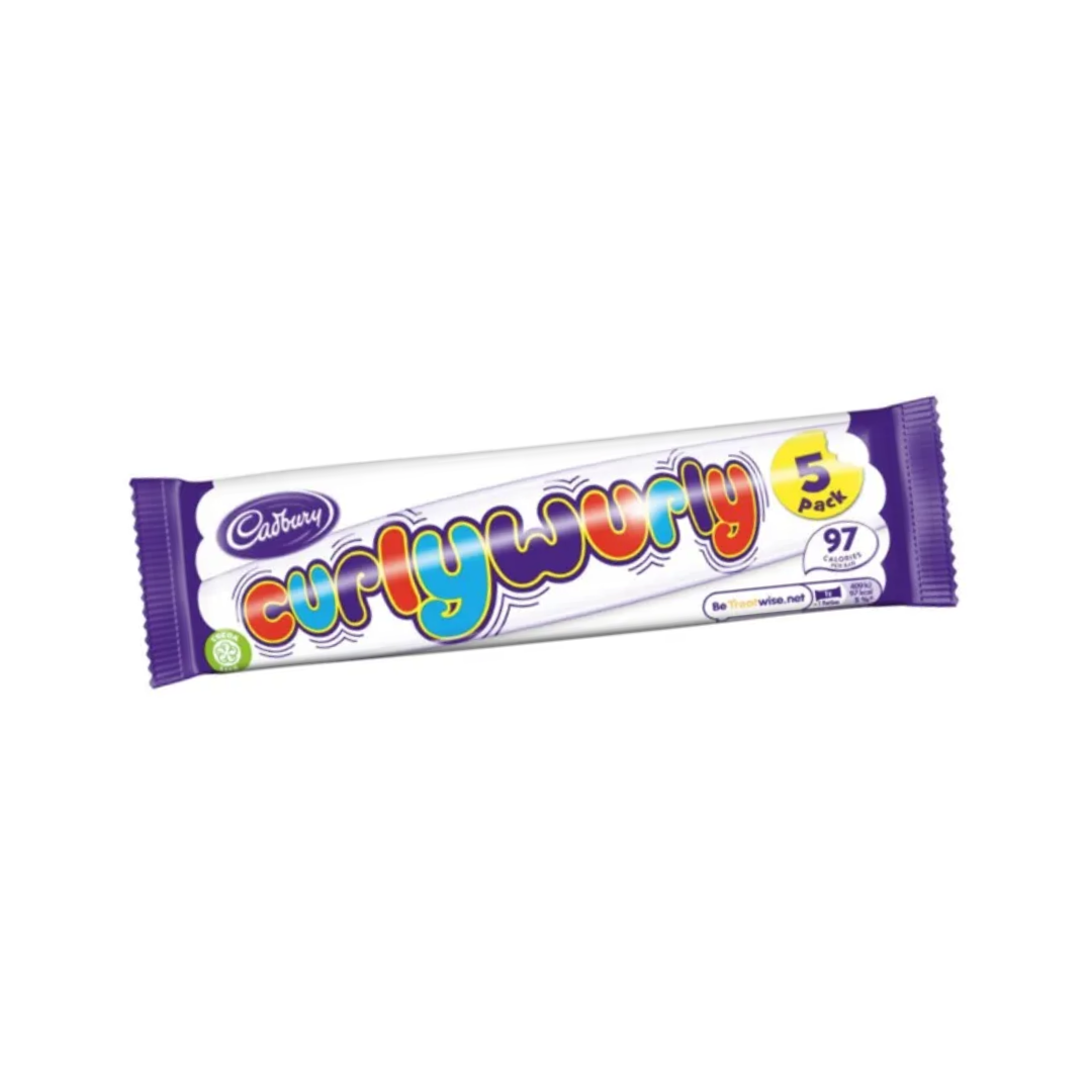 Cadbury Curly Wurly - MULTI - 5 PACK 108g