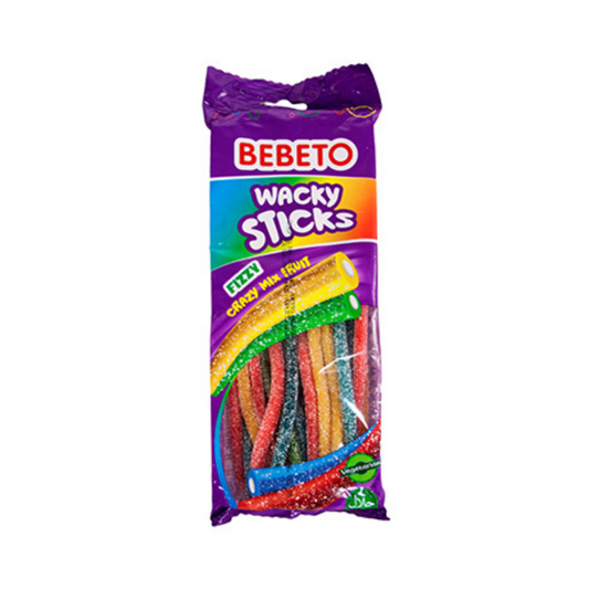 Bebeto Fizzy Wacky Sticks 180g