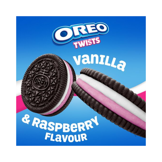 Oreo Twists Vanilla & Raspberry 157g