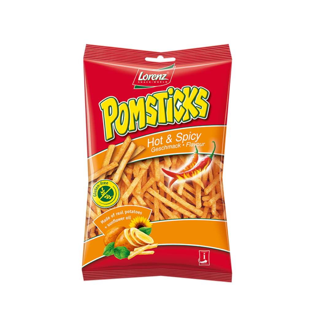 Lorenz Pomsticks Hot & Spicy 85g