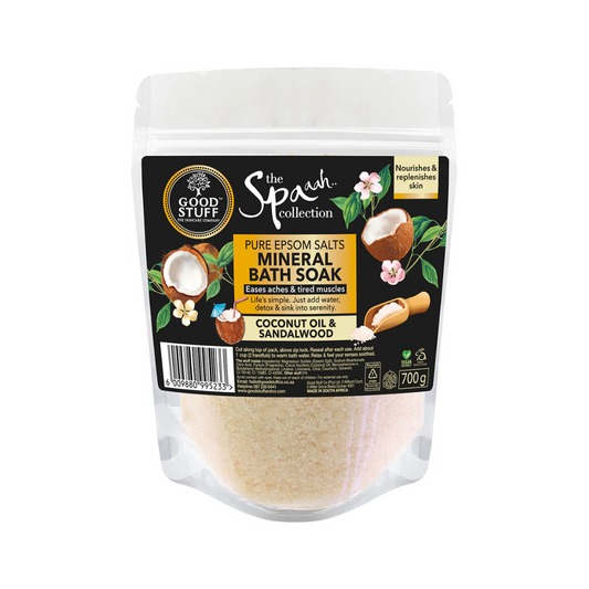 Good Stuff Spaah Coconut Crème Epsom Salts Mineral Bath Soak 700g