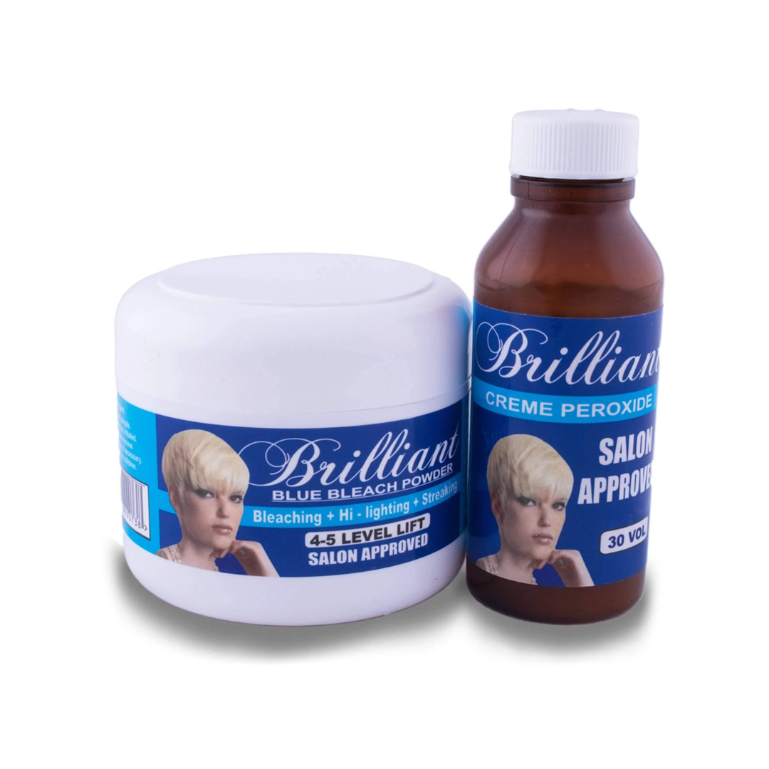 Brilliant Hair Care Bleach Combo Pack - Blue Bleach Powder