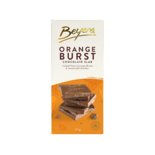 Orange Burst - Orange & Milk Chocolate Slab 100g