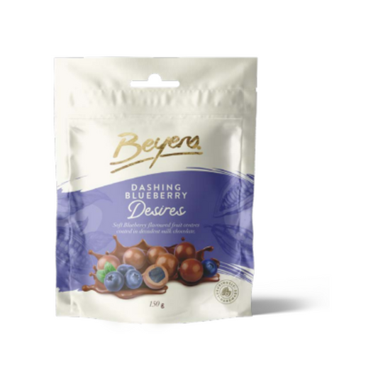 Beyers Desires Dashing Blueberry Fruit Cibes in Milk Chocolate 150g