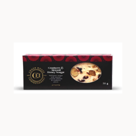 Coach House Cranberry & Almond Honey Nougat Bar 50g