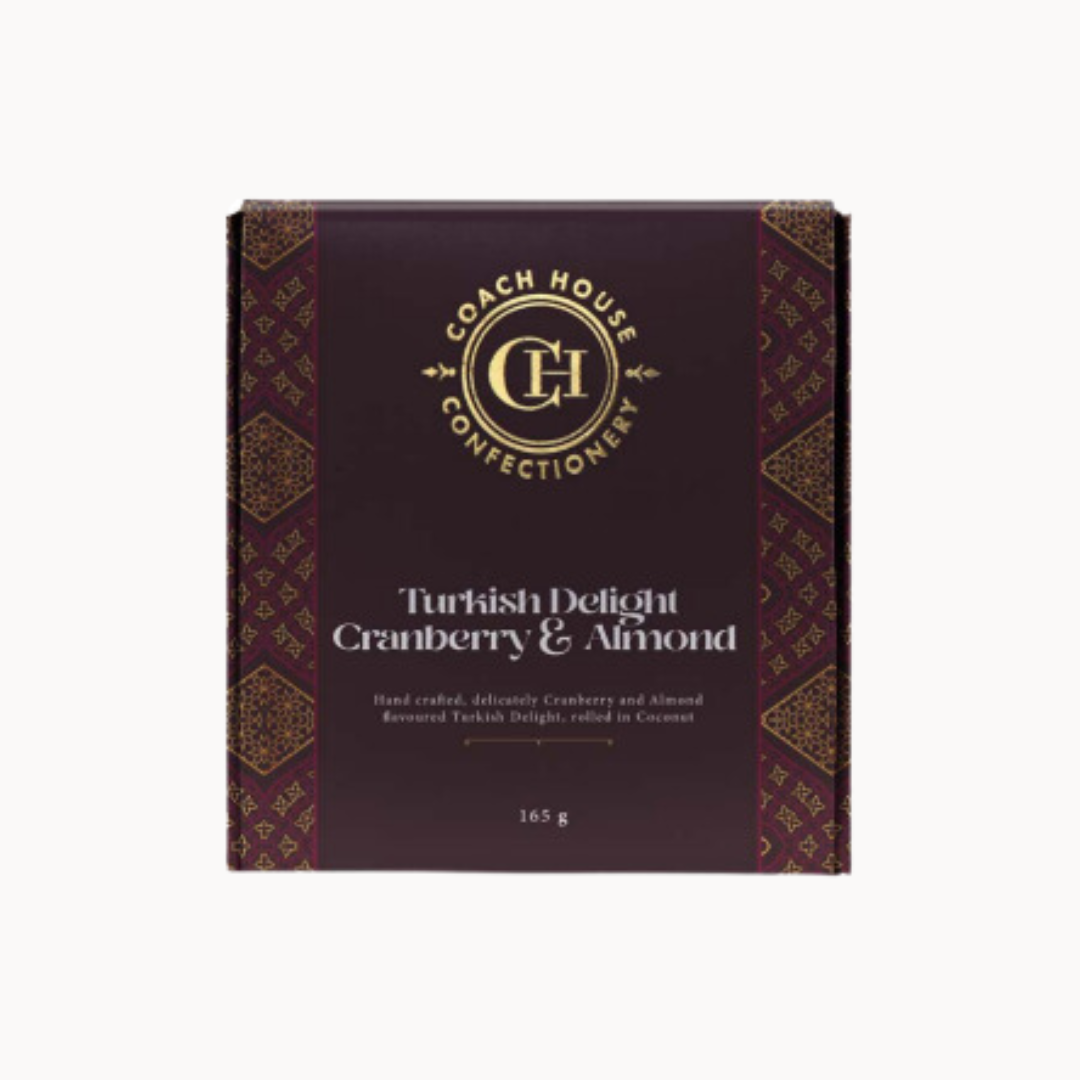 Coach House Turkish Delight Roasted Almonds & Cranberries 165g