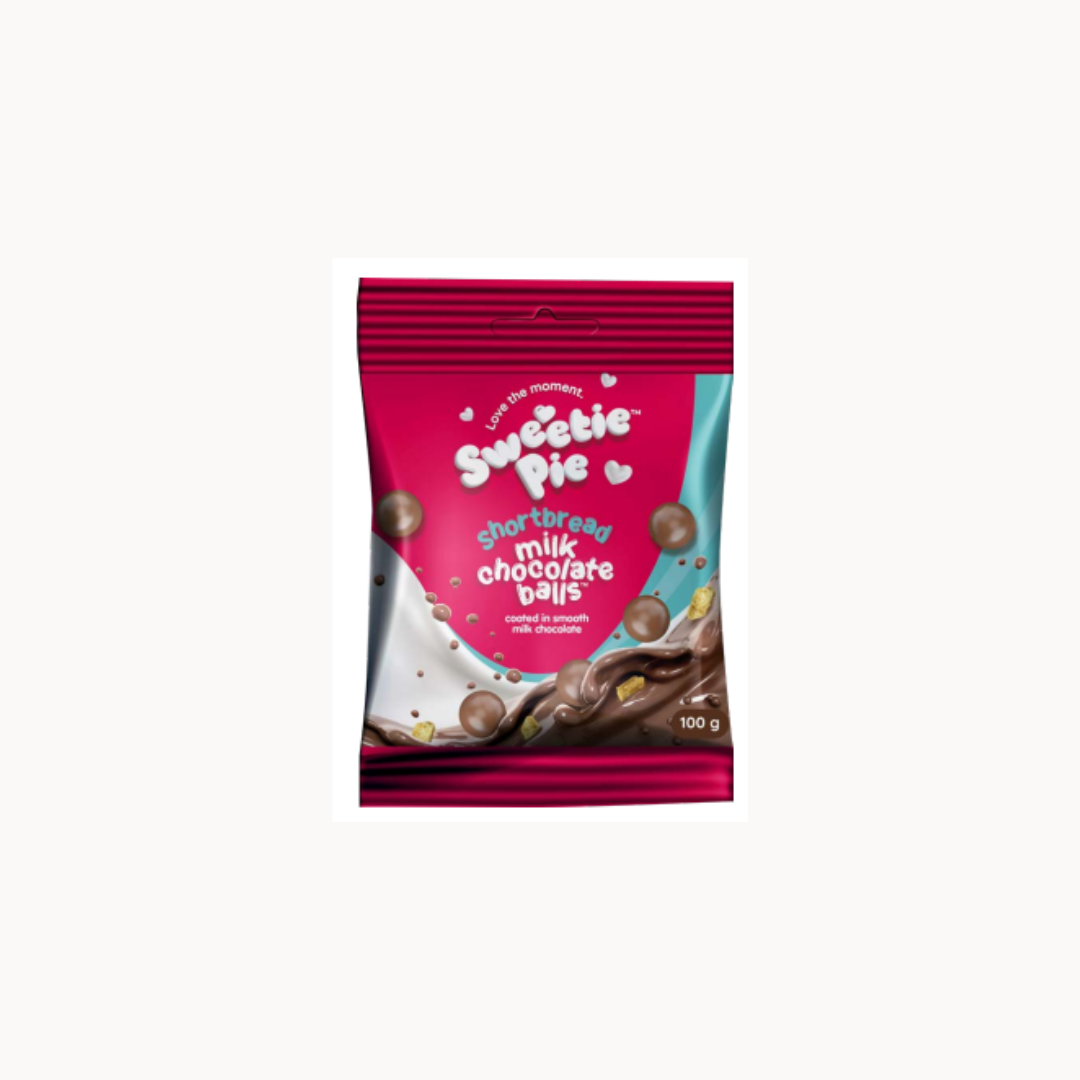 Sweetie Pie Shortcake Milk Chocolate Balls 100g