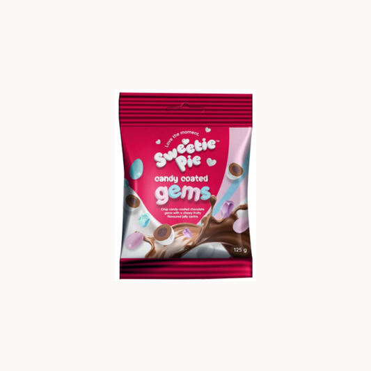 Sweetie Pie Candy Coate Choc Gems 125g