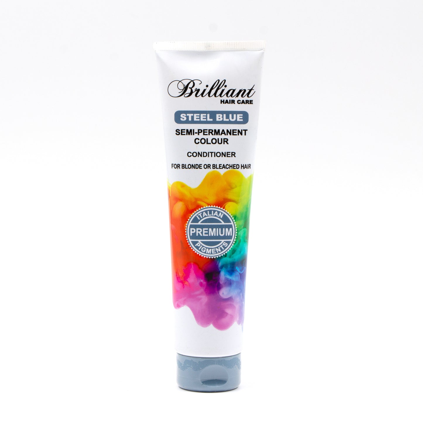 Brilliant Hair Care Premium Range - Semi Permanent Colour Conditioner - STEEL BLUE