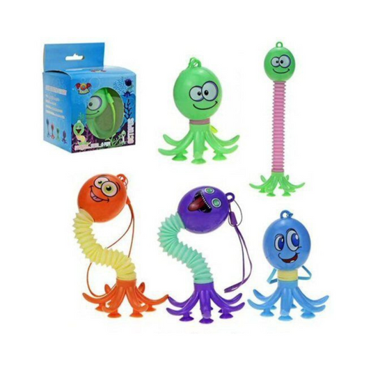 Pop Tube Octopus Toy 12pcs