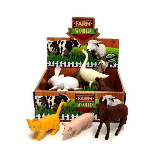 Farm Animal Toys Box 12pcs