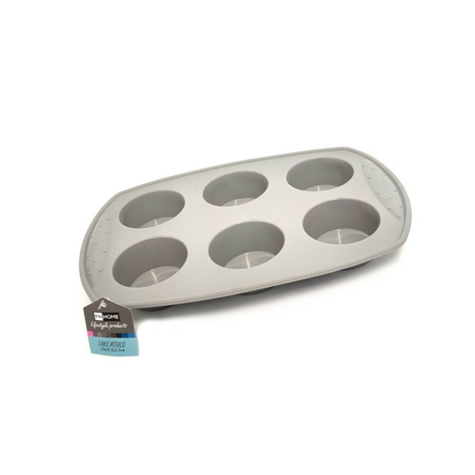 Silicone Muffin Mould Large 6.5cm Grey