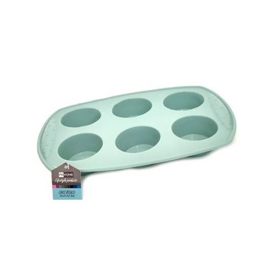 Silicone Muffin Mould Large 6.5cm Blue