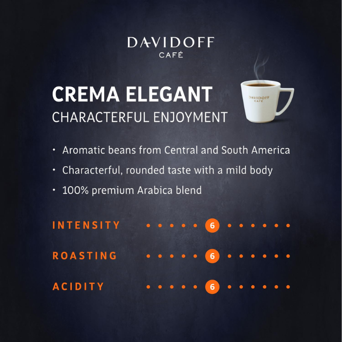 DAVIDOFF Crema Elegant Whole Beans 500g