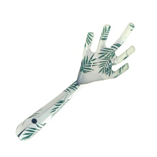 Garden Cultivator with Green Leaf Print