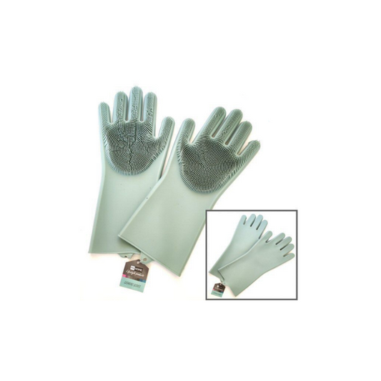Silicone Cleaning Gloves Blue