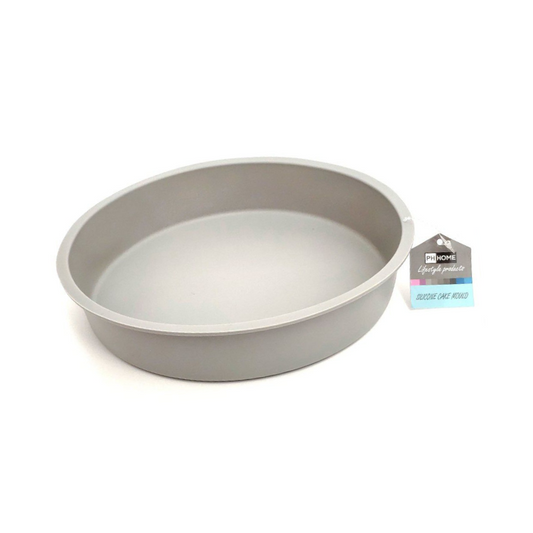 Round Silicone Cake Mould Grey