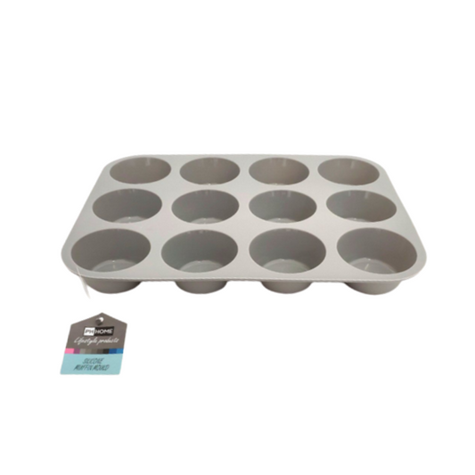 Silicone Muffin Mould Grey